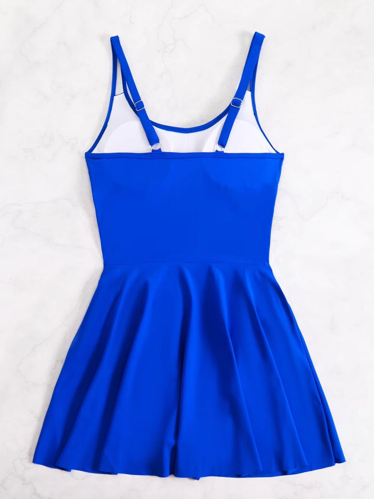 Fashion One-piece Swimsuit Women's Skirt Swimwear - Tophatter Daily Deals