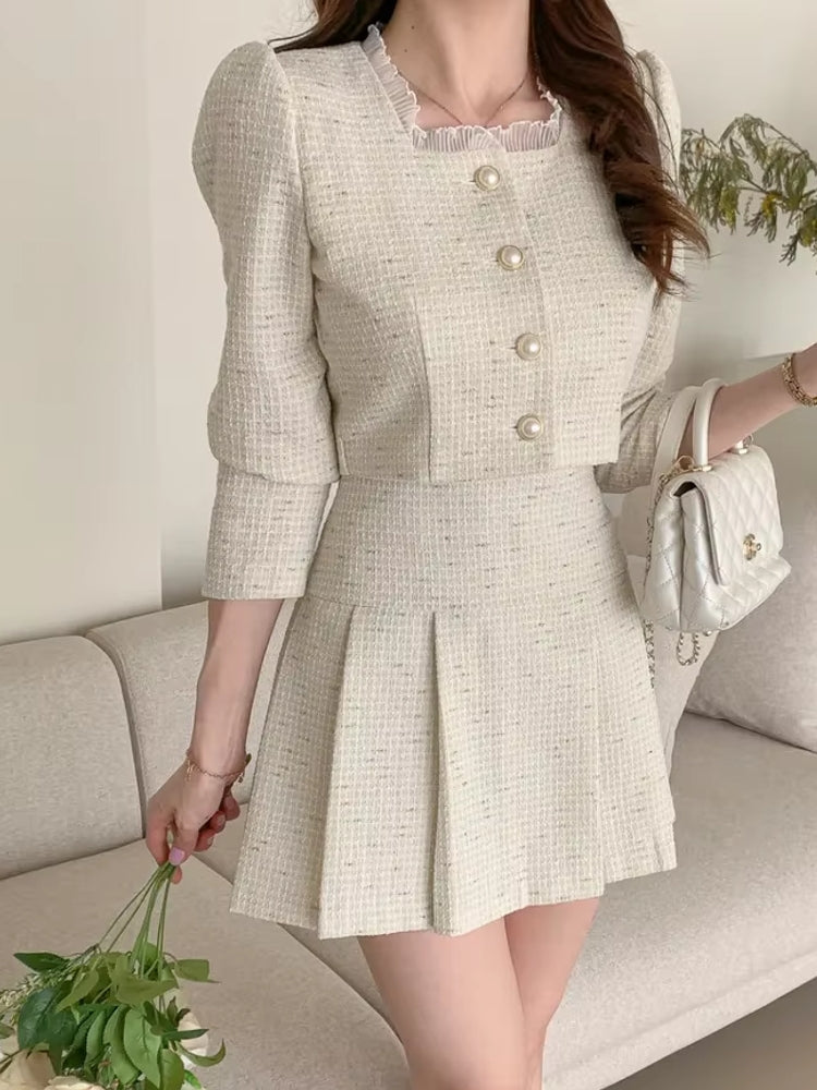 Slim Women High Waist Mini Skirts Sets Work Wear Blazers - Tophatter Daily Deals
