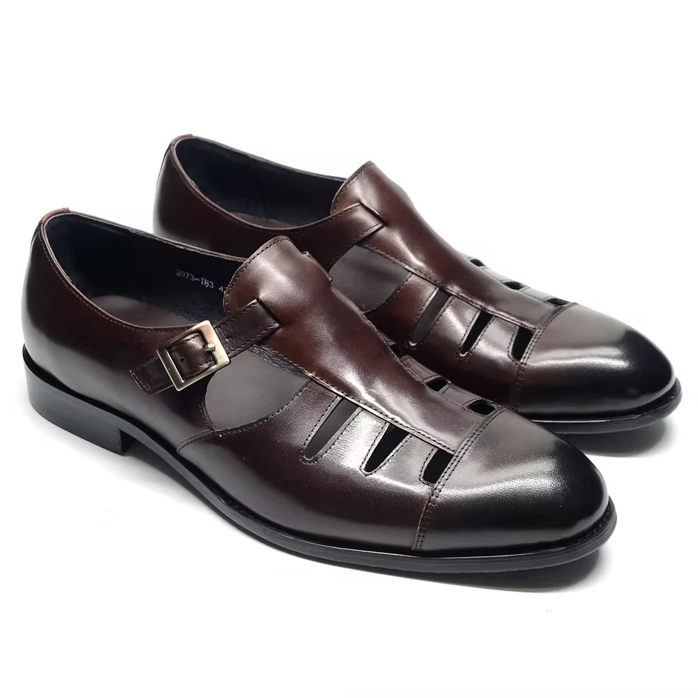 Men Genuine Leather Lace-up Oxford Dress Shoes Men Dresses Shoes - Tophatter Daily Deals