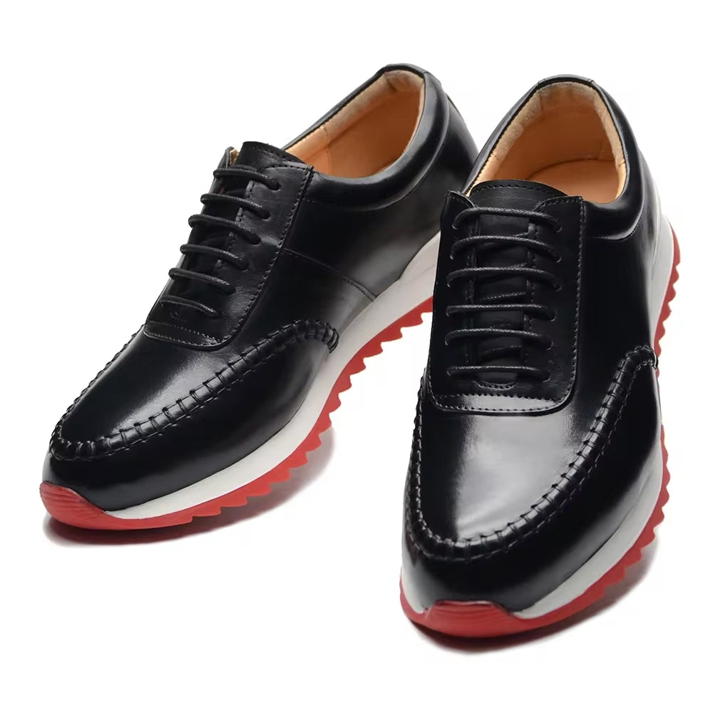Casual Business Social Shoes Male Outdoor Oxfords Black Men Shoes - Tophatter Daily Deals