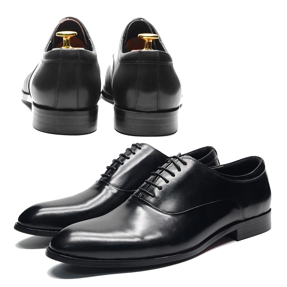 Classic Genuine Leather Men Oxford Dress Shoes Men Dresses Shoes - Tophatter Daily Deals