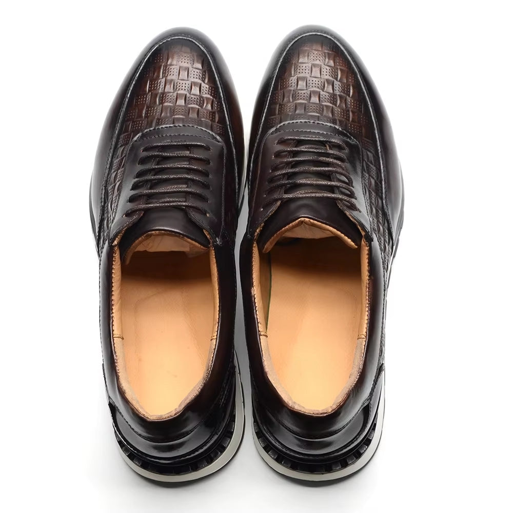 Sport Sneakers Men Leather Business Casual Shoes Men Shoes - Tophatter Daily Deals