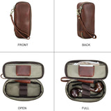 Portable Herb Smoke Pipe Case Leather Bag Men Bags - Tophatter Daily Deals