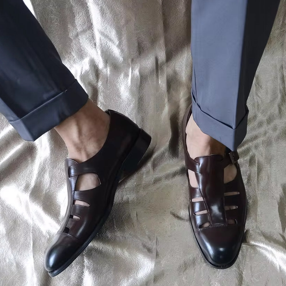Men Genuine Leather Lace-up Oxford Dress Shoes Men Dresses Shoes - Tophatter Daily Deals