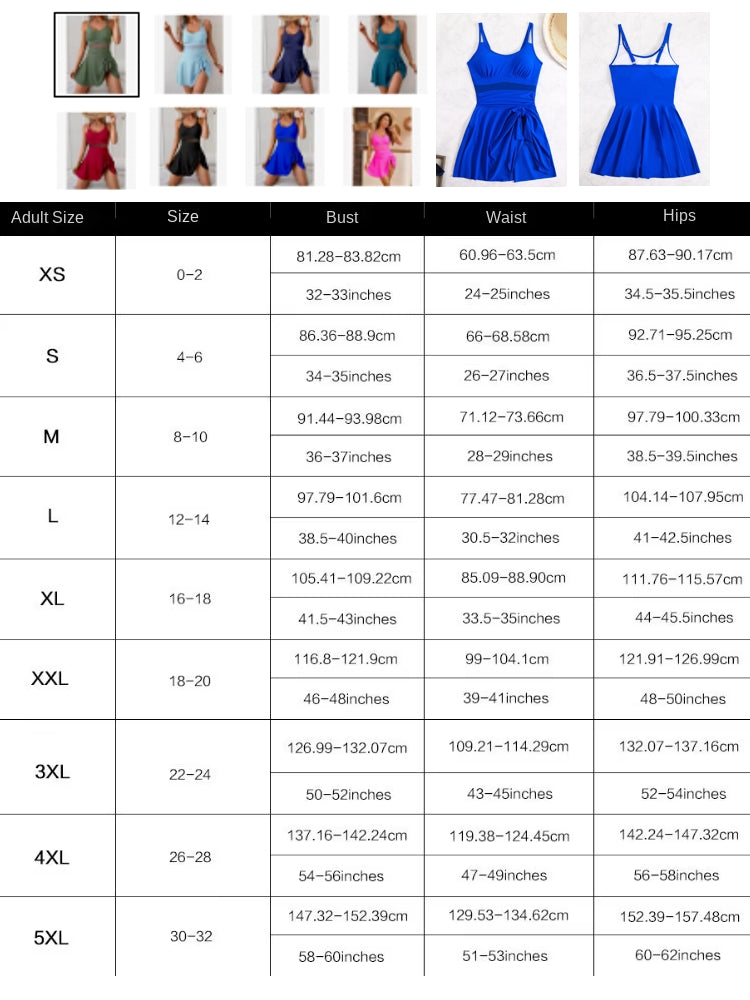 Fashion One-piece Swimsuit Women's Skirt Swimwear - Tophatter Daily Deals