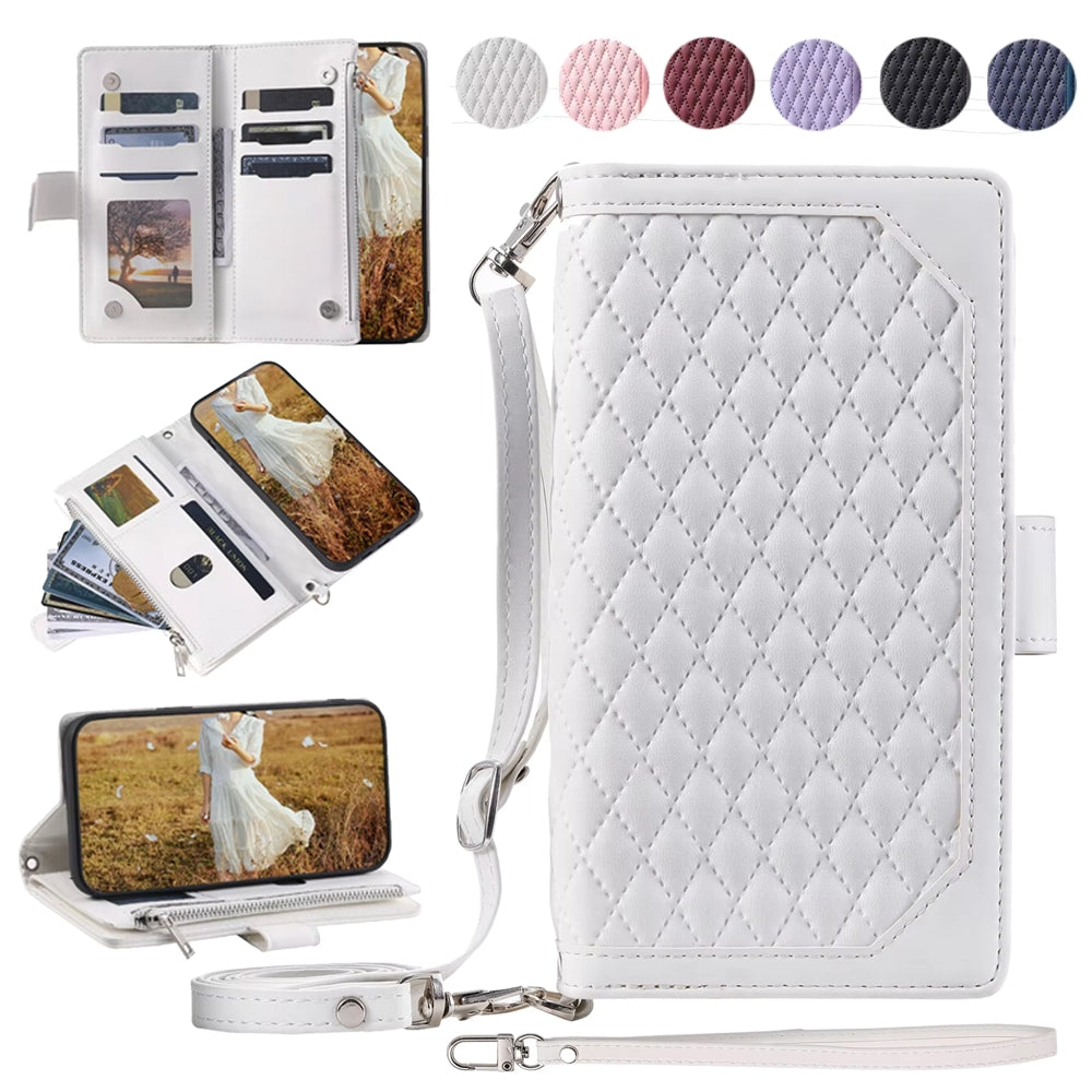 Luxury Zipper Leather Cover for Samsung Galaxy A Series Mobile Phone Cases - Tophatter Daily Deals