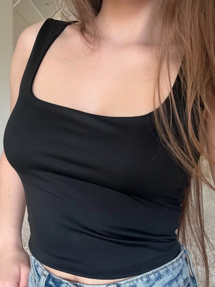 Summer Sexy Sleeveless Collar Crop Top Blouses - Tophatter Daily Deals