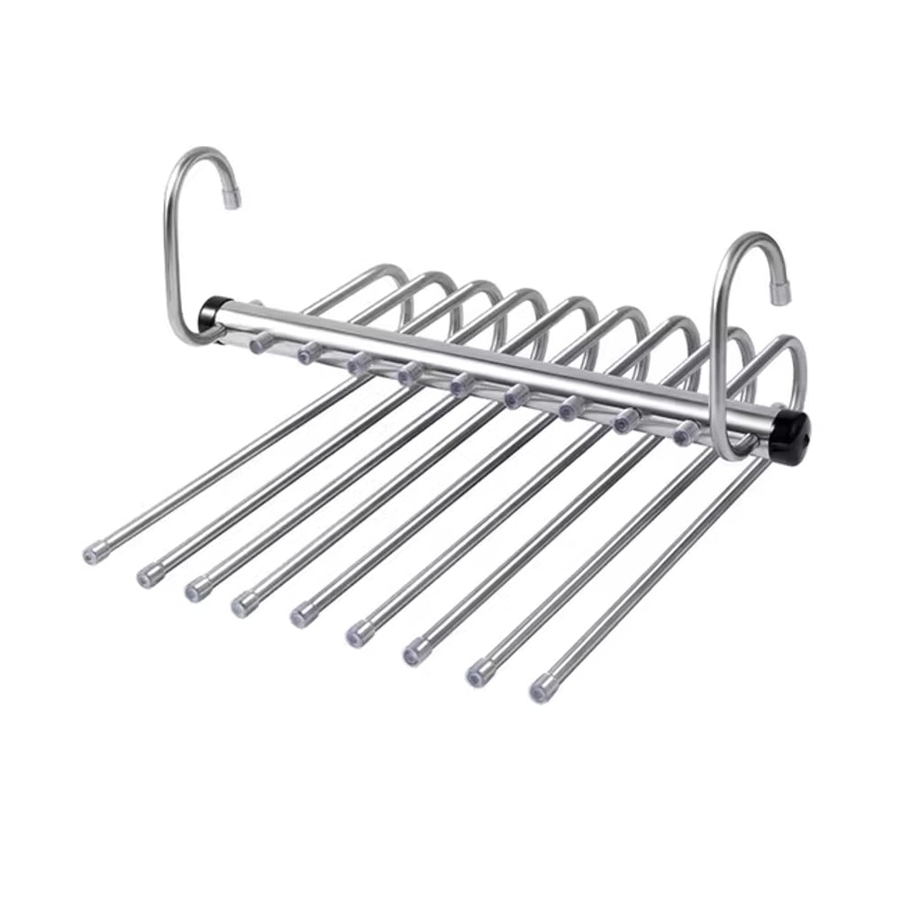Storage Pants Hanger 9-Layers S S Home Supplies - Tophatter Daily Deals