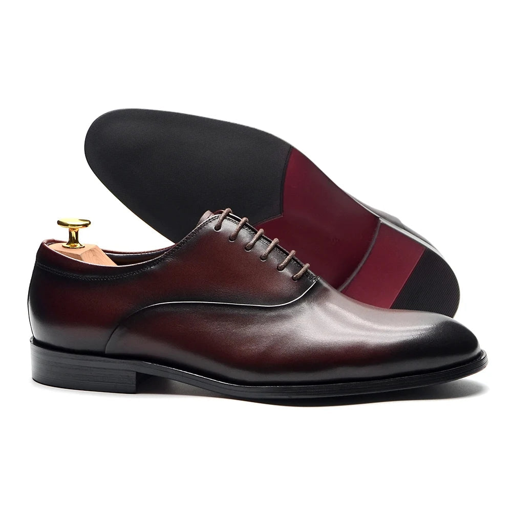 Classic Genuine Leather Men Oxford Dress Shoes Men Dresses Shoes - Tophatter Daily Deals