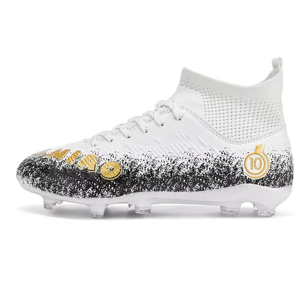 Football Shoes Grass Futsal Cleats Soccer Shoes AG White Soccer Shoes - Tophatter Daily Deals