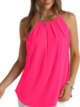 Fashion Women Spaghetti Strap Tops Blouses - Tophatter Daily Deals