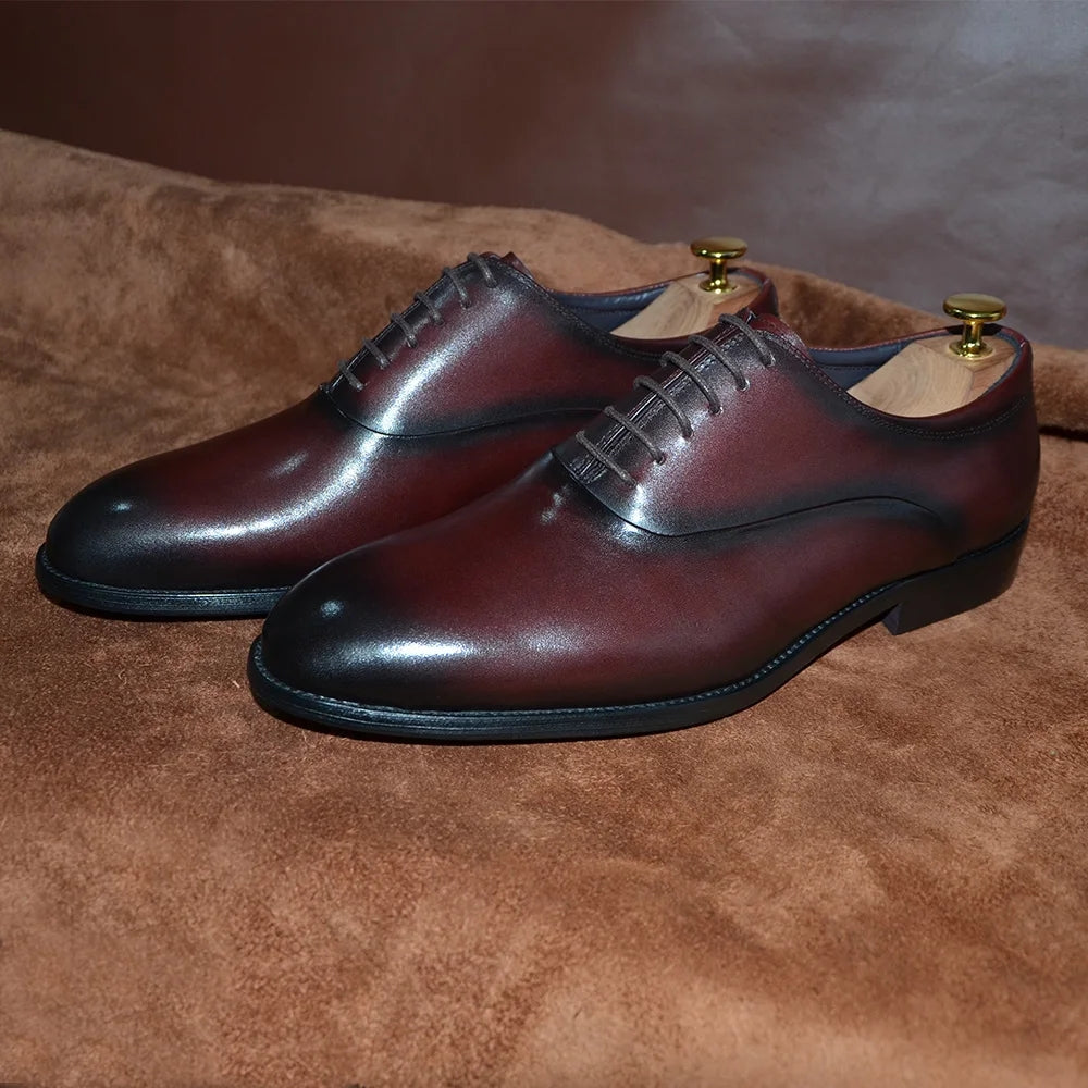 Classic Genuine Leather Men Oxford Dress Shoes Men Dresses Shoes - Tophatter Daily Deals