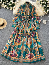 Women Bat Sleeve Beading Tassel Trims Loose Maxi Dress Maxi Dresses - Tophatter Daily Deals
