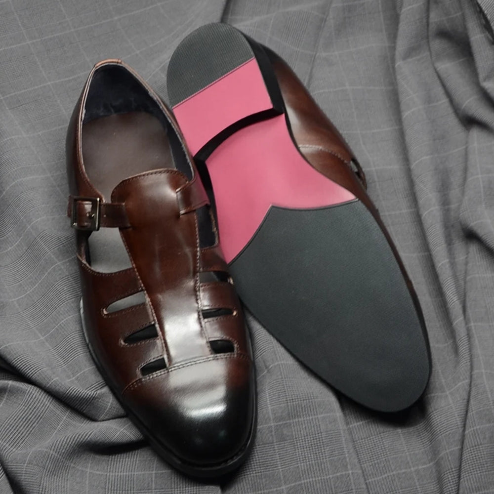 Men Genuine Leather Lace-up Oxford Dress Shoes Men Dresses Shoes - Tophatter Daily Deals