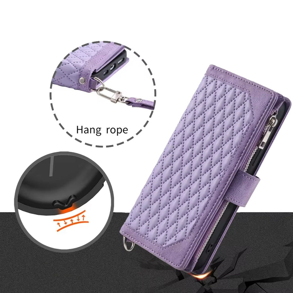 Luxury Zipper Leather Cover for Samsung Galaxy Samsung Cases - Tophatter Daily Deals