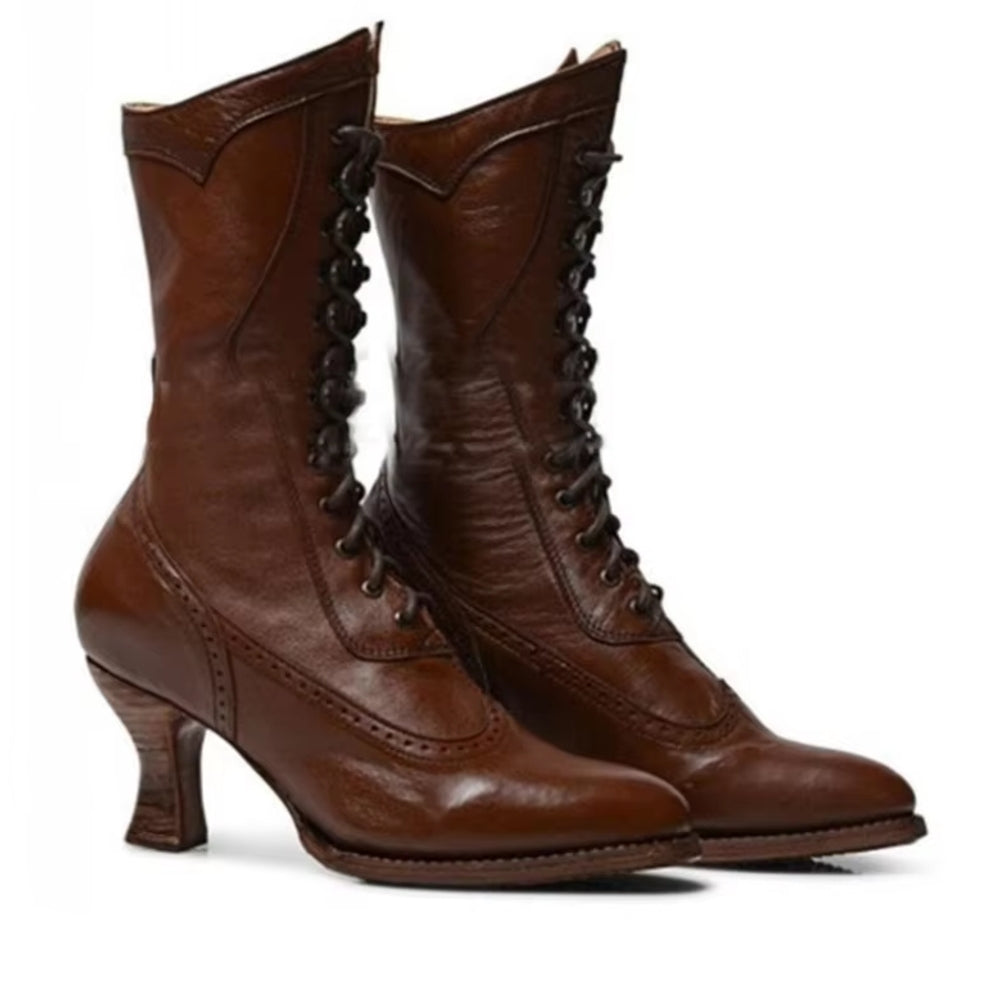 Retro Knight Boots Lady Cosplayer Heel Shoe Boots - Tophatter Daily Deals