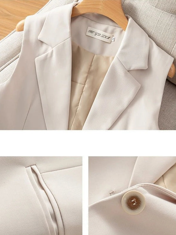 Women's Vest Jacket Sleeveless Blazer Coats & Jackets - Tophatter Daily Deals