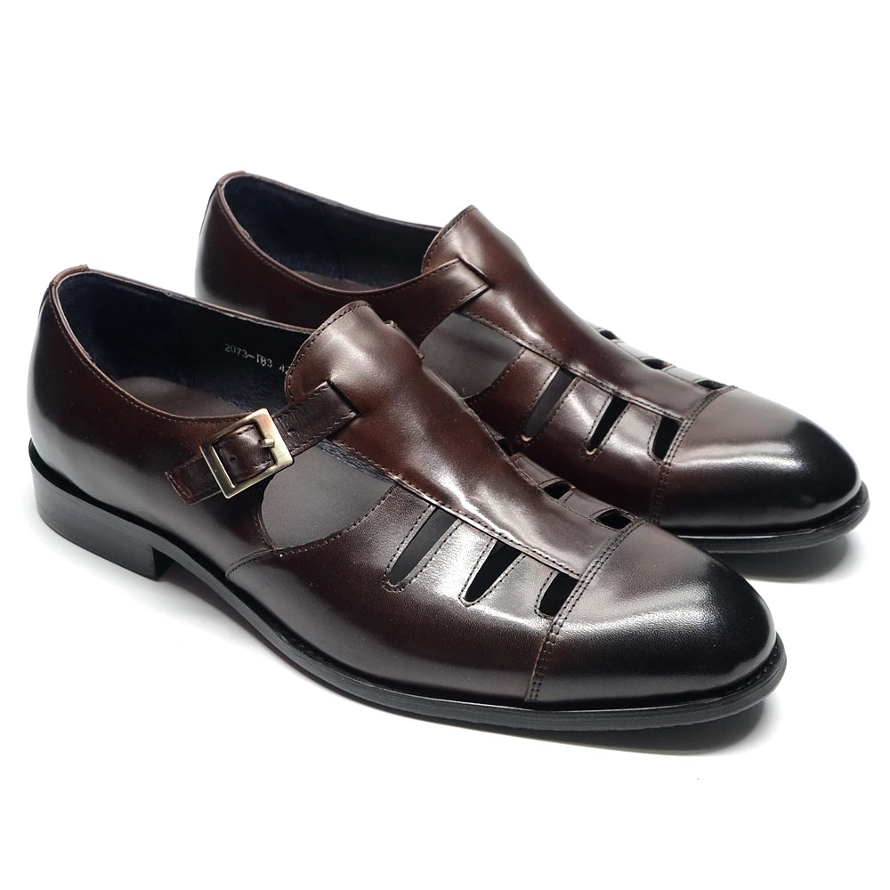 Men Genuine Leather Lace-up Oxford Dress Shoes Men Dresses Shoes - Tophatter Daily Deals