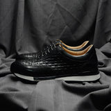 Sport Sneakers Men Leather Business Casual Shoes Men Shoes - Tophatter Daily Deals