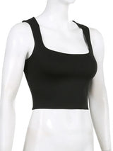 Summer Sexy Sleeveless Collar Crop Top Blouses - Tophatter Daily Deals