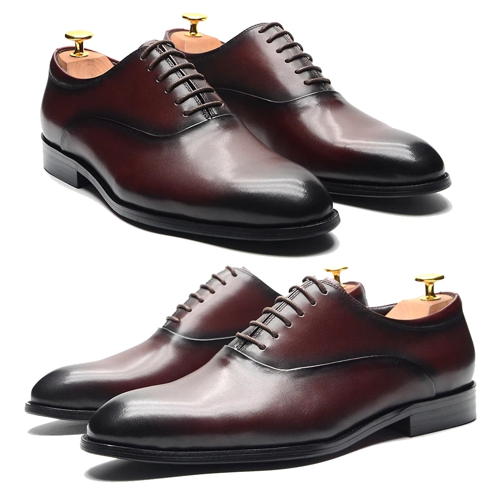 Classic Genuine Leather Men Oxford Dress Shoes Men Dresses Shoes - Tophatter Daily Deals