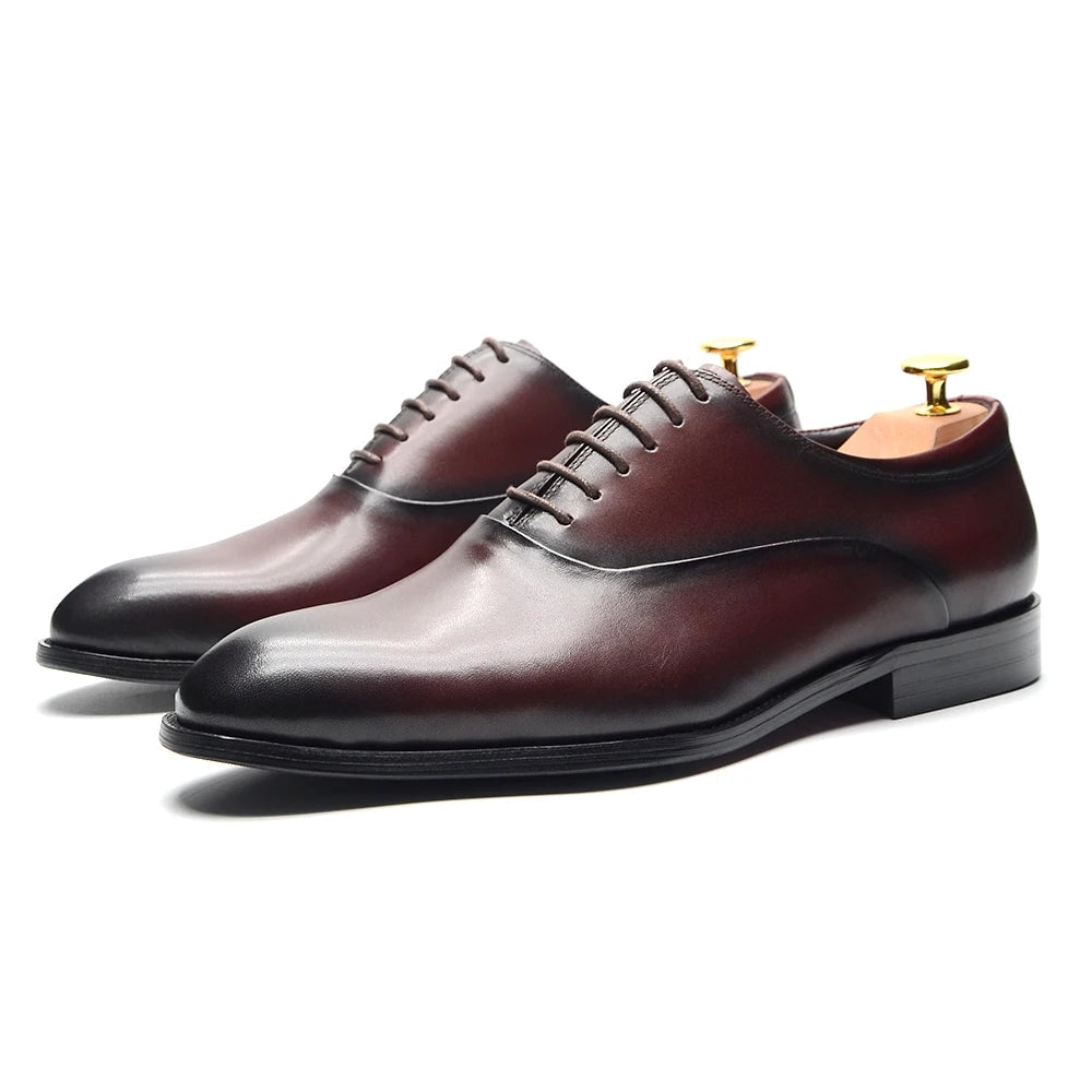 Classic Genuine Leather Men Oxford Dress Shoes Men Dresses Shoes - Tophatter Daily Deals