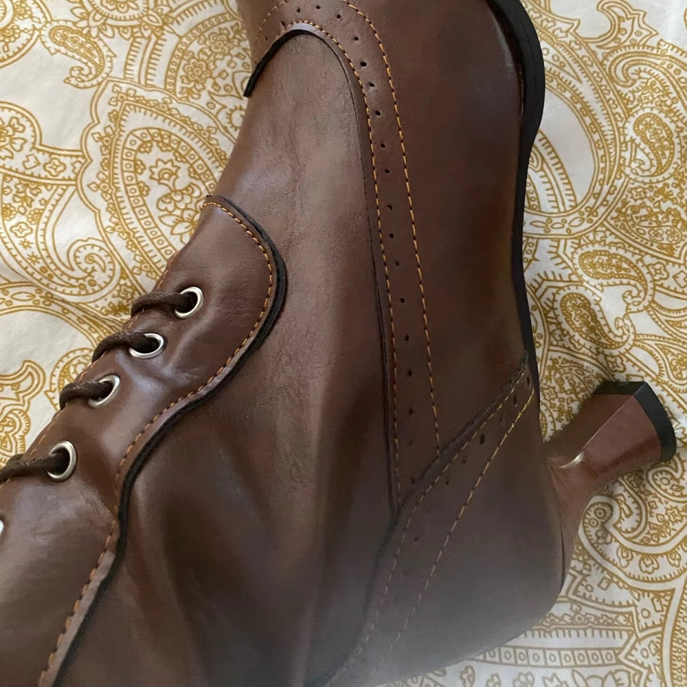 Retro Knight Boots Lady Cosplayer Heel Shoe Boots - Tophatter Daily Deals