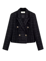 Long Sleeve Office Top Plaid Outerwear Work Wear Blazers - Tophatter Daily Deals