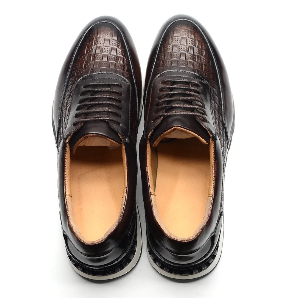 Sport Sneakers Men Leather Business Casual Shoes Men Shoes - Tophatter Daily Deals