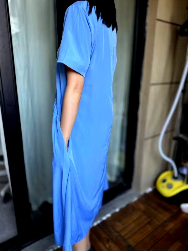 Elegant O-neck Long Dress Midi Dresses - Tophatter Daily Deals