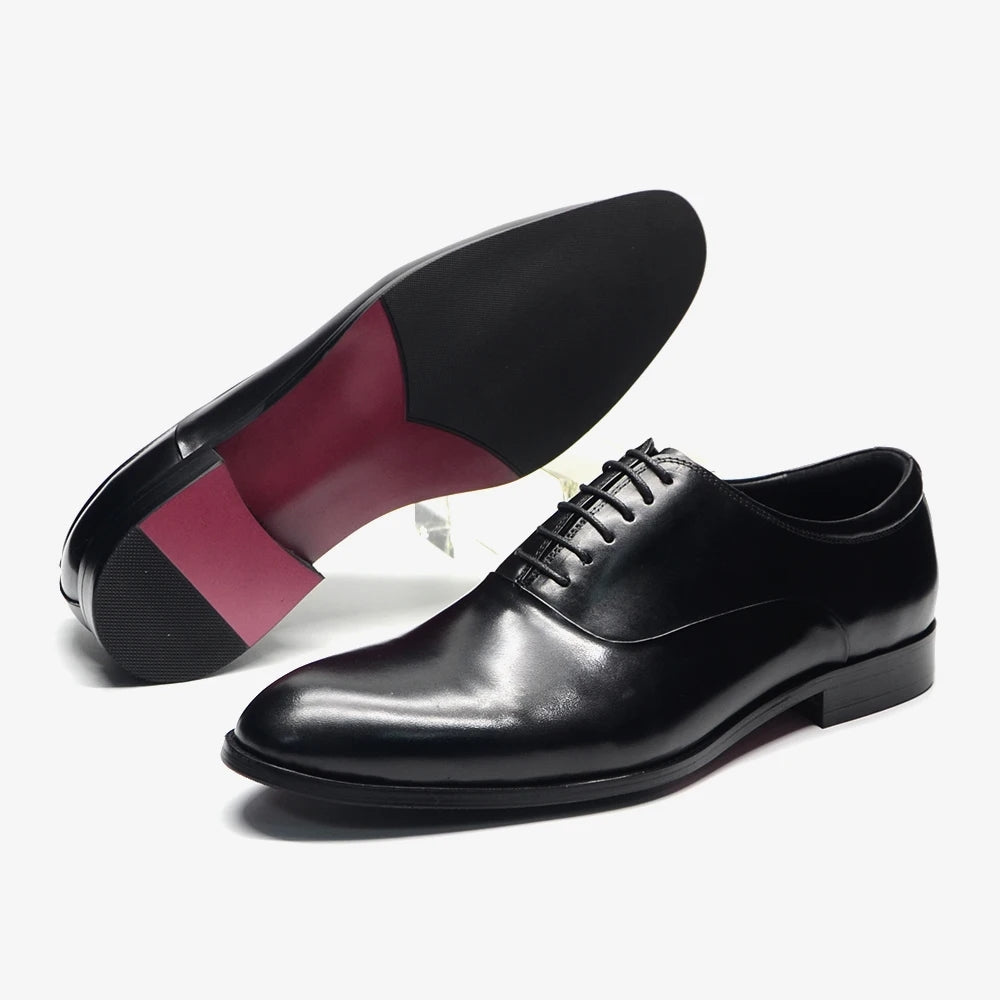 Classic Genuine Leather Men Oxford Dress Shoes Men Dresses Shoes - Tophatter Daily Deals