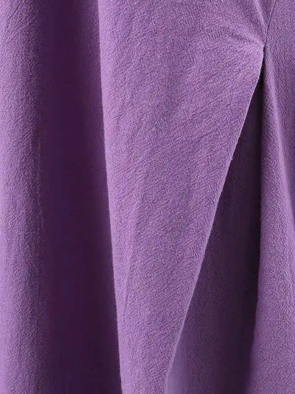 Casual Loose Solid Cotton Maxi Dresses Sleeveless Dresses - Tophatter Daily Deals