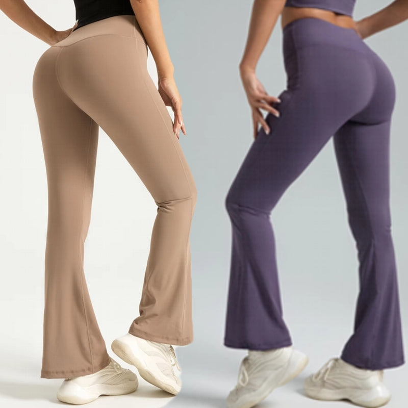 Women High Waisted Bootcut Yoga Pants Leggings - Tophatter Daily Deals