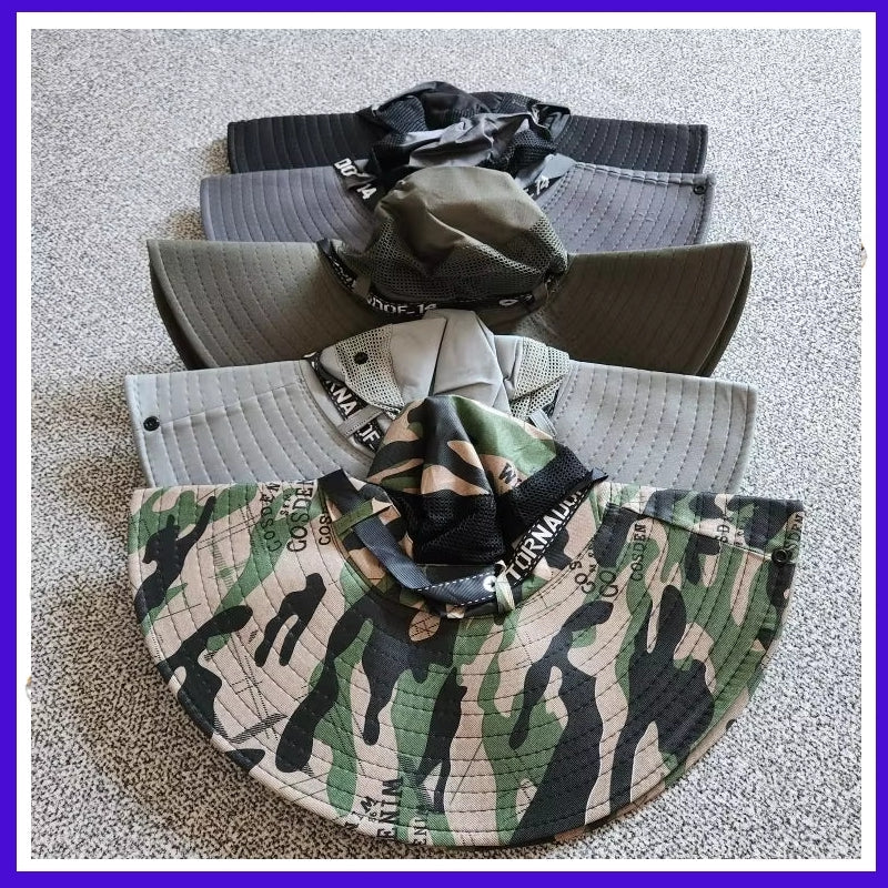 Fashion Big Brim Caps Hat Men Anti-UV Sun Hats Cap - Tophatter Daily Deals
