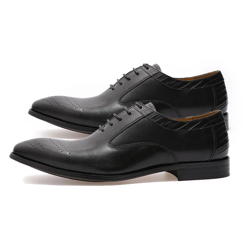 Luxury Lace-Up Formal Office Business Oxford Dress Shoes Men Dresses Shoes - Tophatter Daily Deals