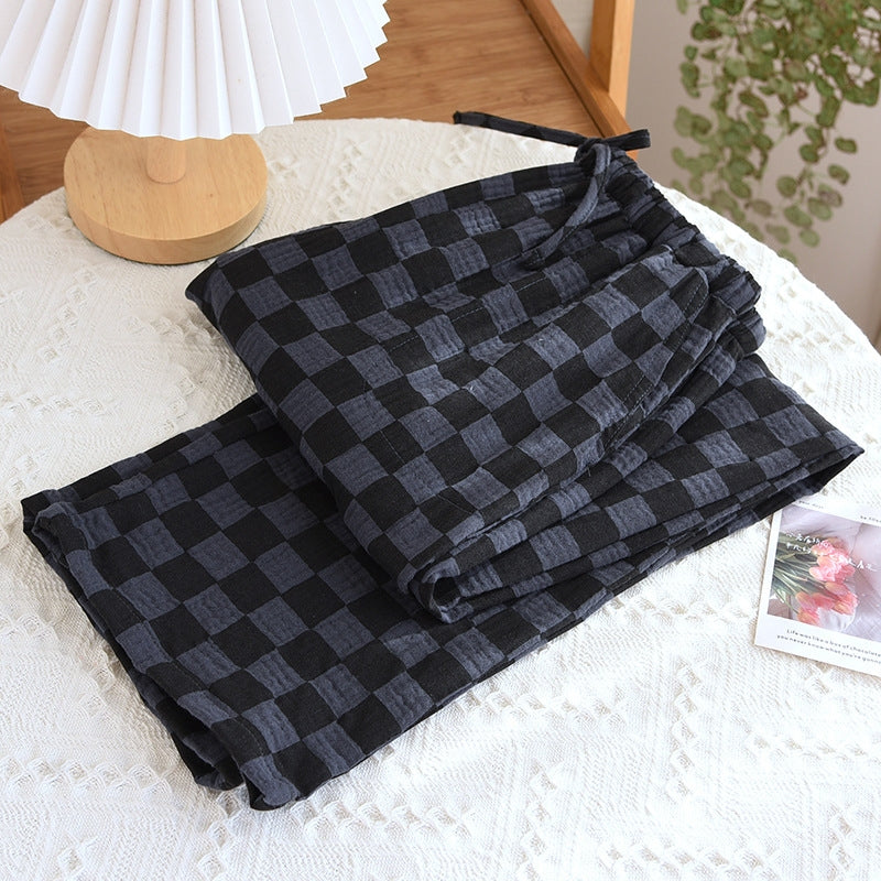 Casual Straight Trousers Home Clothes Pants Black Jumpsuits Pants - Tophatter Daily Deals