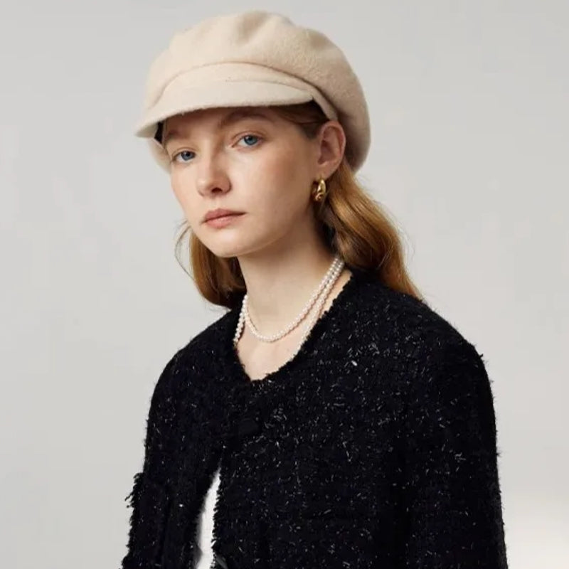 Women Leisure Painter Hat 100% Wool Berets Cap - Tophatter Daily Deals