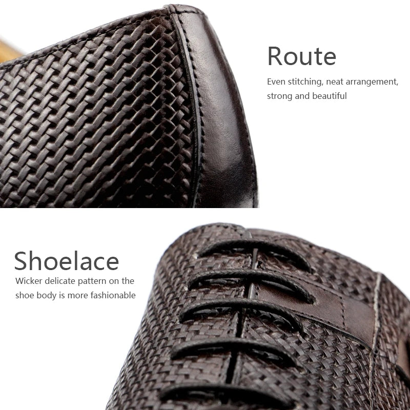Exquisite Metal Buckle Genuine Leather Men Business Shoes Men Dresses Shoes - Tophatter Daily Deals