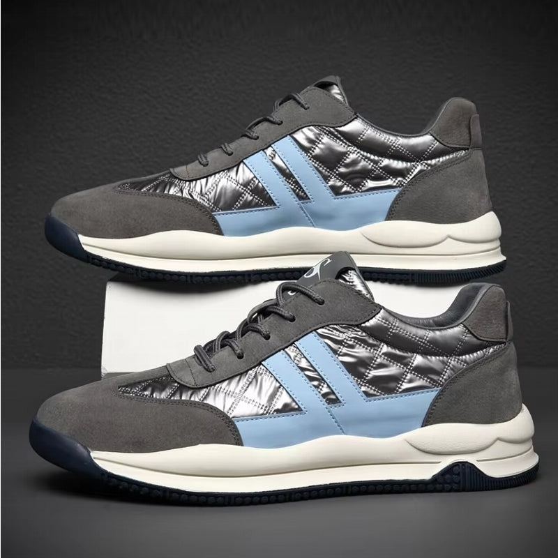Genuine Leather Lift Sneakers Elevator Shoes Men Sneakers - Tophatter Daily Deals
