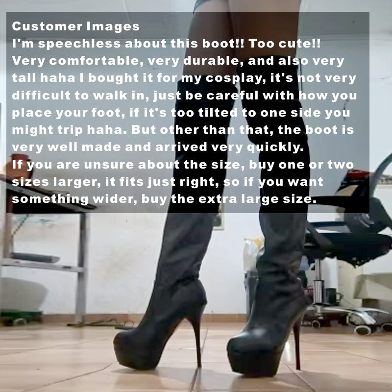 Sexy Over The Knee Long Boots Sexy Thin High Heel Boots - Tophatter Daily Deals