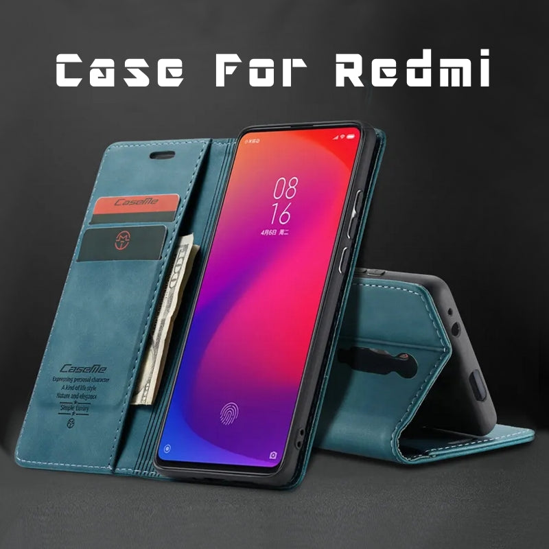 Case For Redmi Note 9 Pro Ultra Thin Retro Leather Wallet Xiaomi Cases - Tophatter Daily Deals