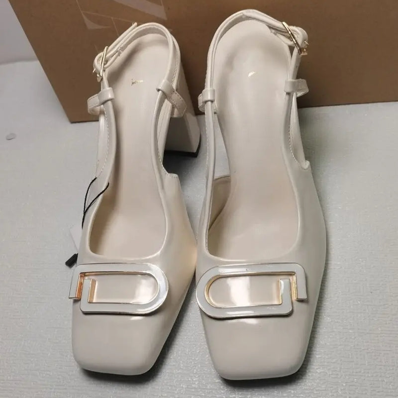 Elegant Women Sling Back Shoes Modern Office Heels heels - Tophatter Daily Deals