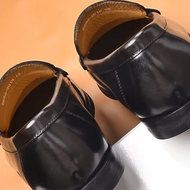 Fashion Business Leather Slip On Loafers Men Dresses Shoes - Tophatter Daily Deals