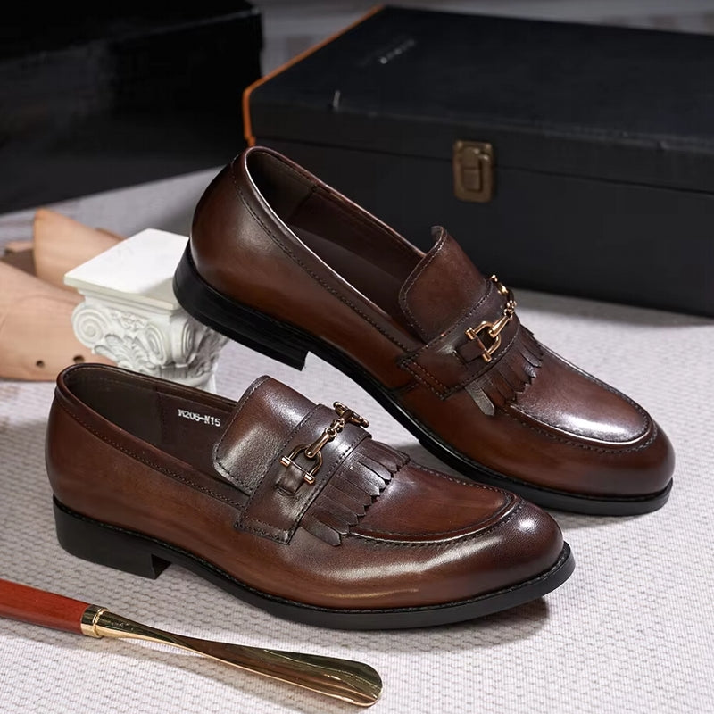 Genuine Leather Business Dress Shoes Comfortable Men Shoes Men Shoes - Tophatter Daily Deals