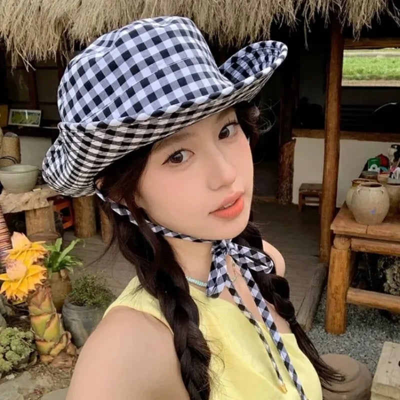 Vintage Plaids Bucket Hats Protection UV Protection Sun Hat Cap - Tophatter Daily Deals