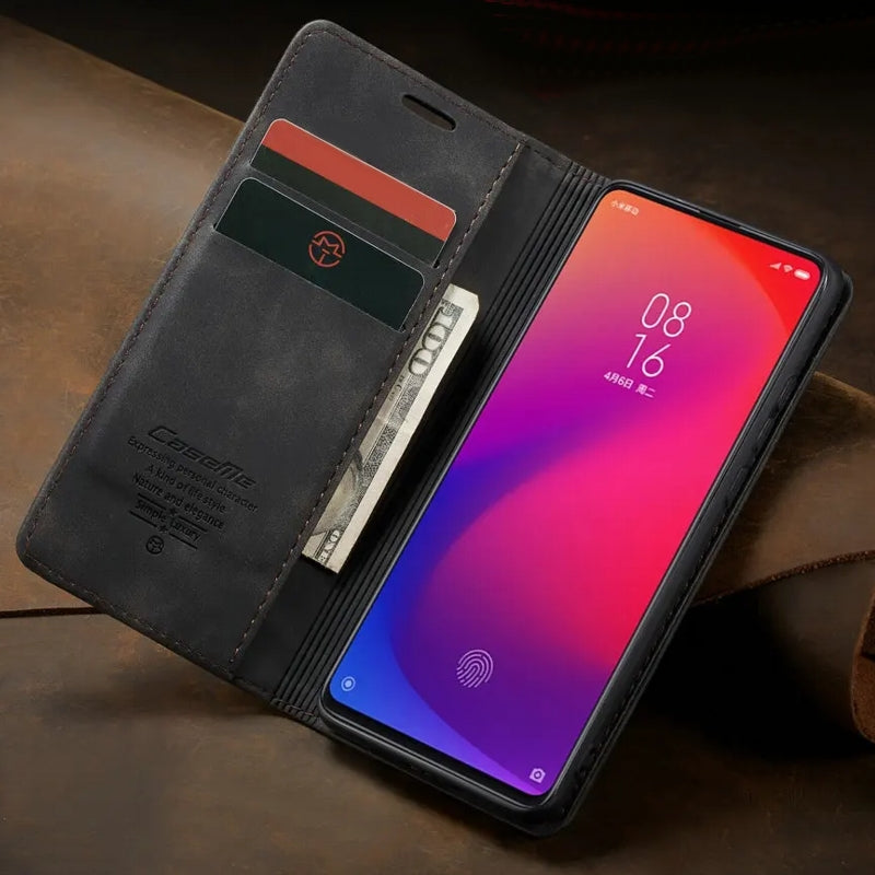 Case For Redmi Note 9 Pro Ultra Thin Retro Leather Wallet Xiaomi Cases - Tophatter Daily Deals