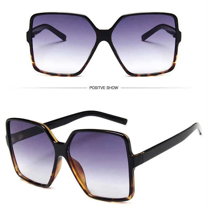 Unisex Gradient Hip Hop Shades Sun Glasses Leopard Sunglasses - Tophatter Daily Deals