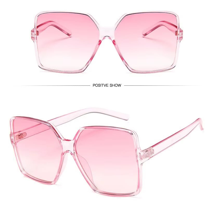 Unisex Gradient Hip Hop Shades Sun Glasses Pink Sunglasses - Tophatter Daily Deals