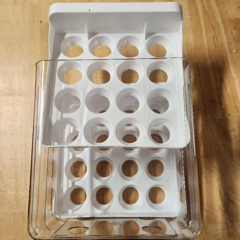 Double Drawer Egg Box - 32 Holes Kitchen Supplies - Tophatter Daily Deals