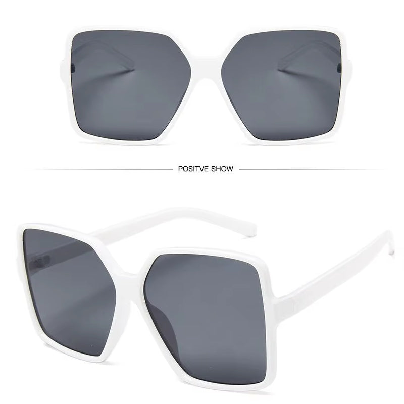 Unisex Gradient Hip Hop Shades Sun Glasses White Sunglasses - Tophatter Daily Deals